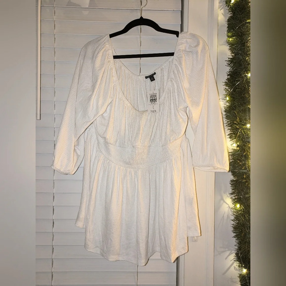 Torrid White Peplum Top - Picture 2 of 11
